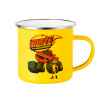 Yellow Enamel Metallic Cup 360ml