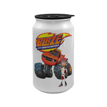 Ο Μπλέιζ και οι Φίλοι του, Κούπα ταξιδιού μεταλλική με καπάκι (tin-can) 500ml