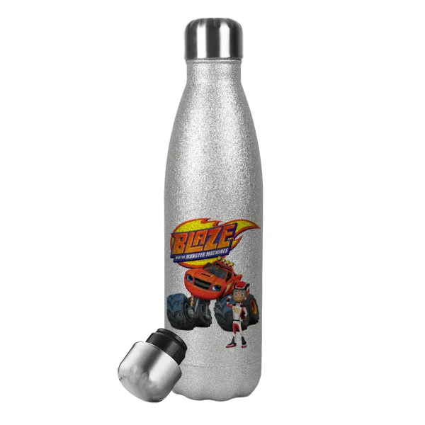 Ο Μπλέιζ και οι Φίλοι του — Glitter Aσημένιο (500ml)