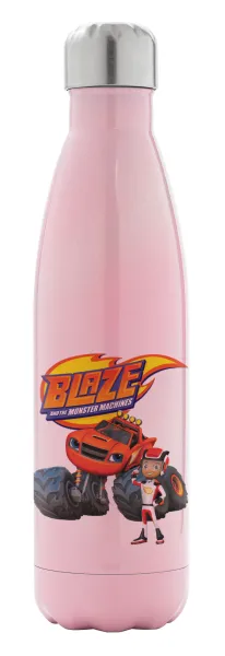Ο Μπλέιζ και οι Φίλοι του — Metal mug thermos Pink Iridiscent (Stainless steel), double wall, 500ml