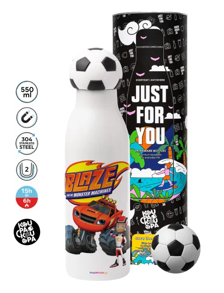 Ο Μπλέιζ και οι Φίλοι του — Soccer Metal mug thermos, double wall, 550ml