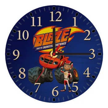 Ο Μπλέιζ και οι Φίλοι του, Ρολόι τοίχου ξύλινο plywood (20cm)