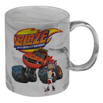 Ο Μπλέιζ και οι Φίλοι του, Mug ceramic marble style, 330ml