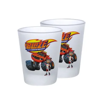 Ο Μπλέιζ και οι Φίλοι του, Σφηνοπότηρα γυάλινα 45ml του πάγου (2 τεμάχια)