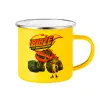 Yellow Enamel Metallic Cup 360ml