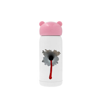 Bullet holes, Ροζ ανοξείδωτο παγούρι θερμό (Stainless steel), 320ml