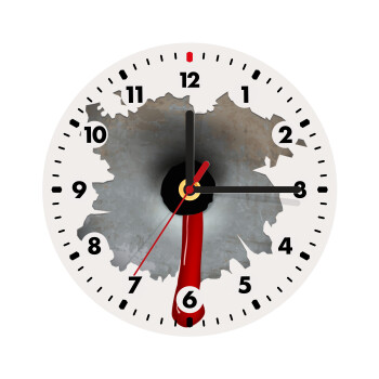 Bullet holes, Ρολόι τοίχου ξύλινο (20cm)