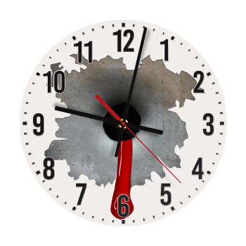 Bullet holes, Ρολόι τοίχου ξύλινο (30cm)