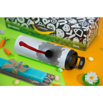 Bullet holes, Easter candle,Travel Tumbler 2 Lids, with metal straw & cleaning brush & aromatic flat candle (30cm) (BLUE)