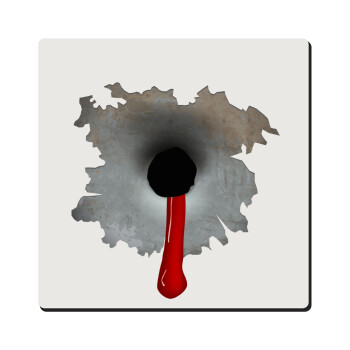 Bullet holes, Τετράγωνο μαγνητάκι ξύλινο 6x6cm