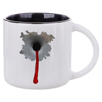 Bullet holes, Κούπα κεραμική 400ml Λευκή/Μαύρη