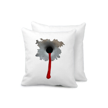 Bullet holes, Sofa cushion 40x40cm includes filling