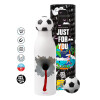 Soccer Metal mug thermos, double wall, 550ml