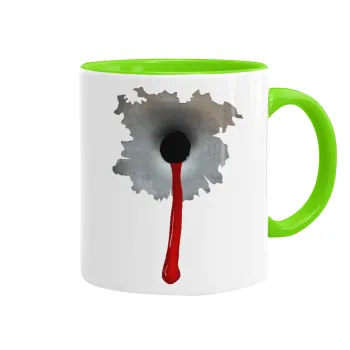 Bullet holes, Κούπα χρωματιστή βεραμάν, κεραμική, 330ml