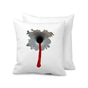 Bullet holes, Μαξιλάρι καναπέ 40x40cm περιέχεται το  γέμισμα