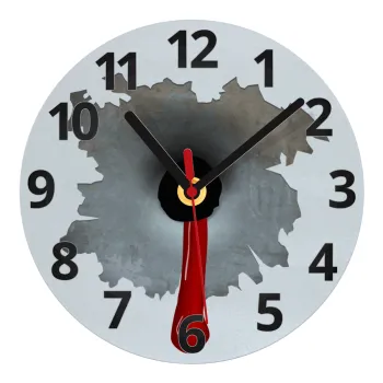 Bullet holes, Ρολόι τοίχου γυάλινο (20cm)