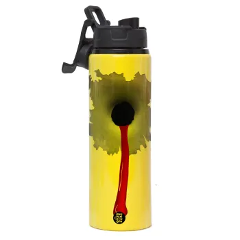 Bullet holes, Μεταλλικό παγούρι νερού με καπάκι ασφαλείας, αλουμινίου 850ml