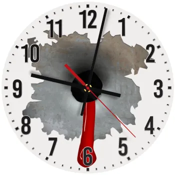 Bullet holes, Ρολόι τοίχου ξύλινο (30cm)