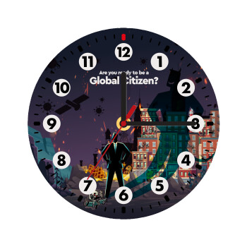 A global Citizen, Wooden wall clock (20cm)
