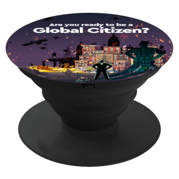 A global Citizen, Phone Holders Stand  Black Hand-held Mobile Phone Holder