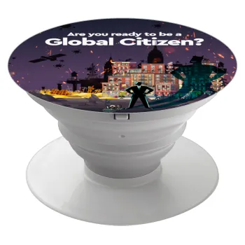 A global Citizen, Phone Holders Stand  Λευκό Βάση Στήριξης Κινητού στο Χέρι