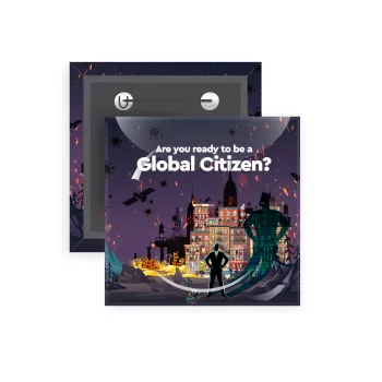 A global Citizen, Κονκάρδα παραμάνα τετράγωνη 5x5cm