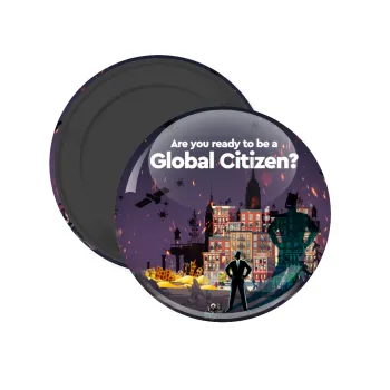 A global Citizen, Μαγνητάκι ψυγείου στρογγυλό διάστασης 5cm