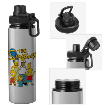 The Simpsons, Μεταλλικό παγούρι νερού με καπάκι ασφαλείας, αλουμινίου 850ml