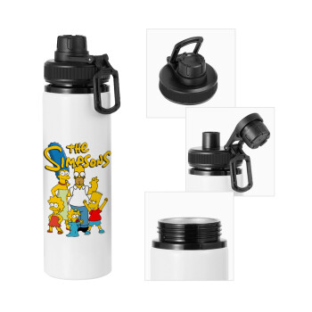 The Simpsons, Metal water bottle with safety cap, aluminum 850ml