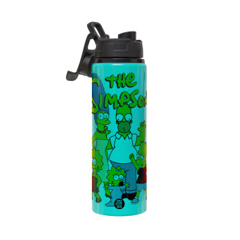 The Simpsons, Metallic water bottle with safety lid, 850ml aluminum