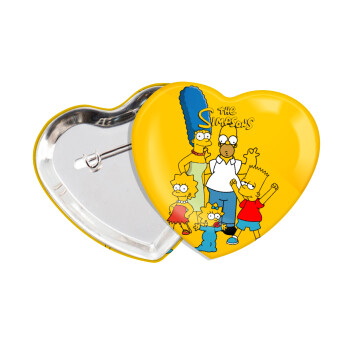 The Simpsons, Κονκάρδα παραμάνα καρδιά (57x52mm)