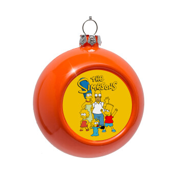 The Simpsons, Orange Christmas tree ornament bauble 8cm
