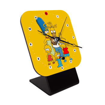 The Simpsons, Quartz Wooden table clock with hands (10cm)