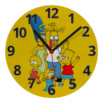 The Simpsons, Ρολόι τοίχου γυάλινο (20cm)