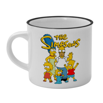 The Simpsons, Κούπα κεραμική vintage Λευκή/Μαύρη 230ml