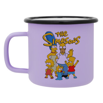 The Simpsons, Κούπα Μεταλλική εμαγιέ ΜΑΤ Light Pastel Purple 360ml