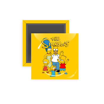 The Simpsons, Μαγνητάκι ψυγείου τετράγωνο διάστασης 5x5cm