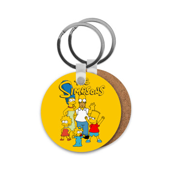 The Simpsons, Μπρελόκ Ξύλινο στρογγυλό MDF Φ5cm