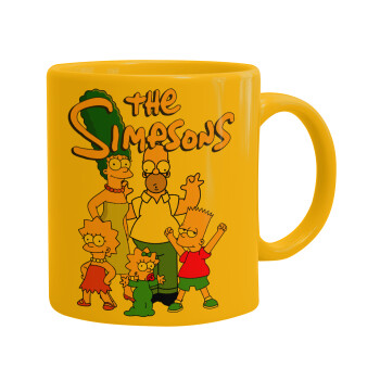 The Simpsons, Ceramic coffee mug yellow, 330ml (1pcs)
