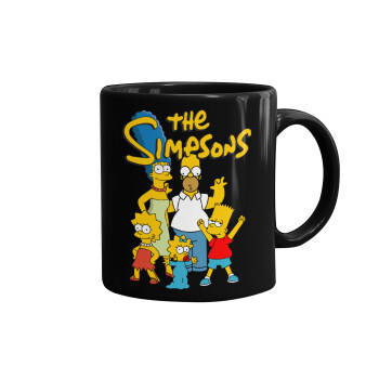 The Simpsons, Κούπα Μαύρη, κεραμική, 330ml