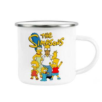 The Simpsons, Κούπα Μεταλλική εμαγιέ λευκη 360ml