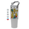 GREY color, 890ml (30oz) stainless Steel Tumbler with Handle