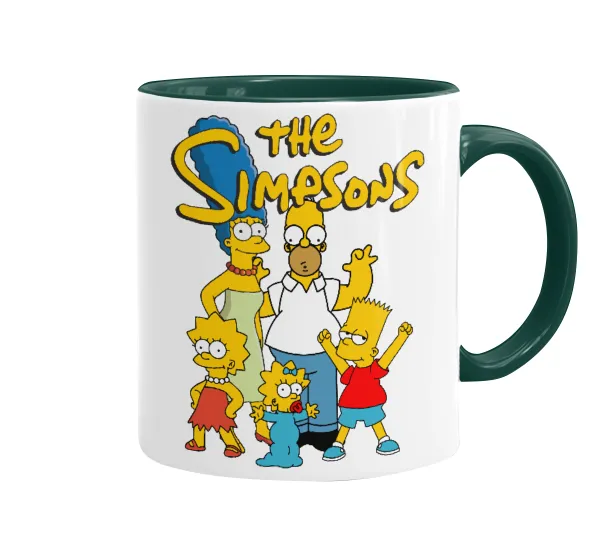 The Simpsons — Mug colored green, ceramic, 330ml
