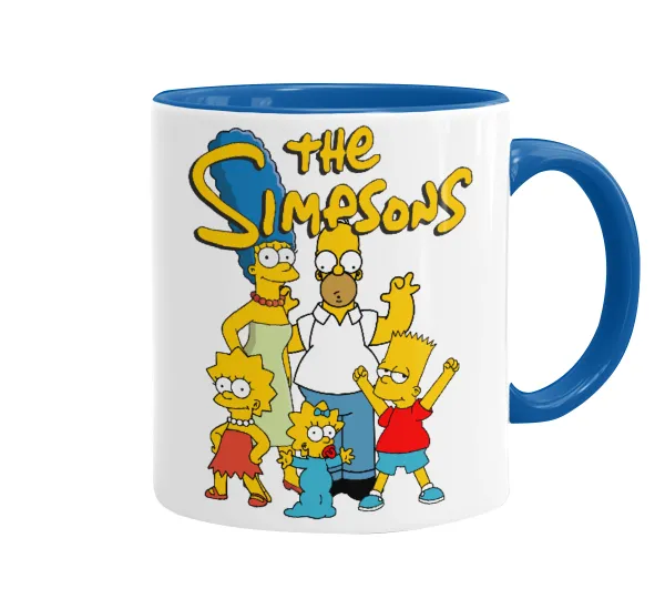 The Simpsons — Mug colored blue, ceramic, 330ml