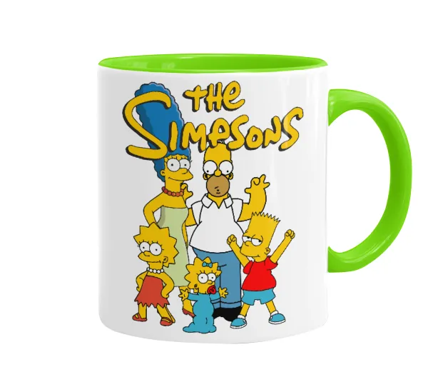 The Simpsons — Κούπα χρωματιστή βεραμάν, κεραμική, 330ml