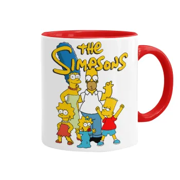 The Simpsons, Mug colored red, ceramic, 330ml