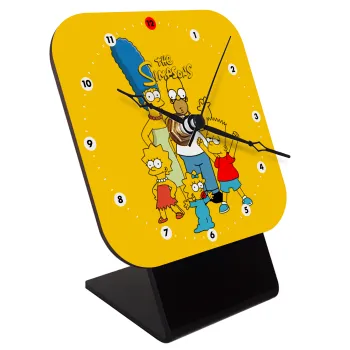 The Simpsons, Quartz Wooden table clock with hands (10cm)