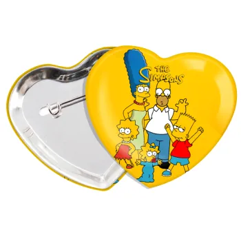 The Simpsons, Κονκάρδα παραμάνα καρδιά (57x52mm)