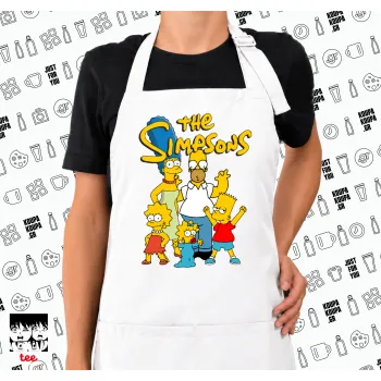 The Simpsons, Ποδιά μακριά Σεφ ολόσωμη με τσέπες white (ΕΝΗΛΙΚΩΝ)