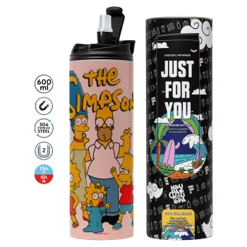The Simpsons, Tumbler stainless steel PINK 600ml